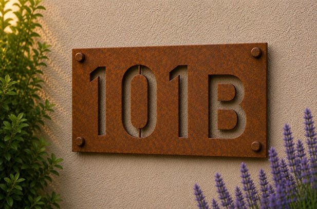 Hausnummer Schild