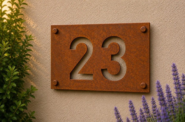 Hausnummer Schild