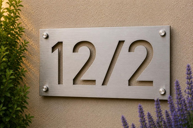 Hausnummer Schild