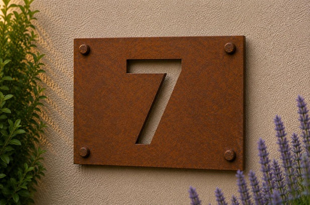 Hausnummer Schild